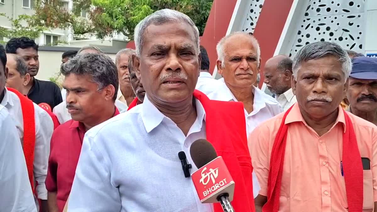 ஓசூர் விமான நிலையத்திற்கு விவசாய நிலம் கையகப்படுத்துவதா? அமைச்சர் செங்கோட்டையன் கருத்துக்கு சிபிஎம் சண்முகம் கடும் எதிர்ப்பு