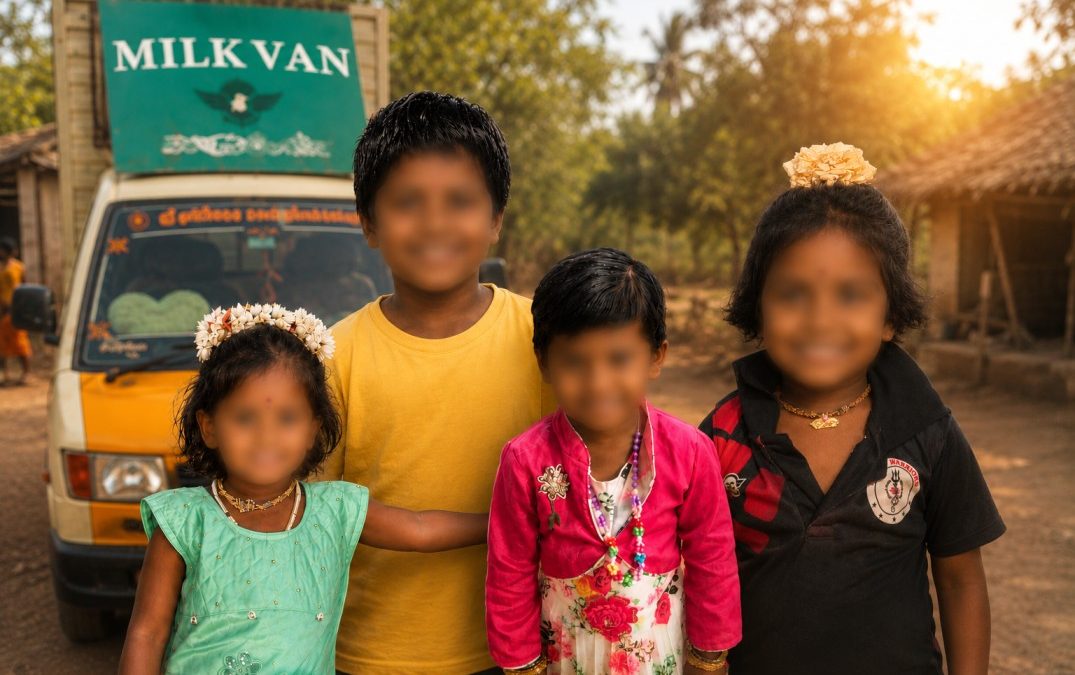 வடமதுரை அருகே கோர விபத்து! சாலையோரம் விளையாடிய 4 குழந்தைகள் பலி – பால் வேன் டிரைவர் கைது.