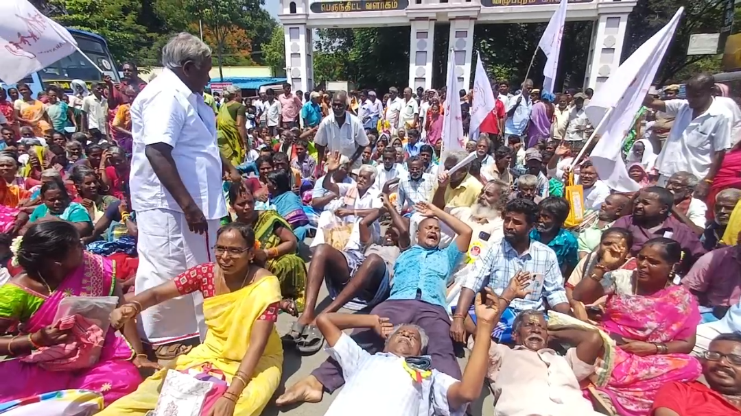 ரூ.6,000 உதவித்தொகை கோரி போராட்டம்..! விழுப்புரத்தில் 500-க்கும் மேற்பட்டோர் கைது