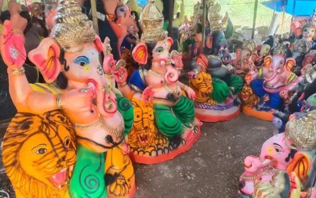 தேனி மாவட்டத்தில் 860-க்கும் மேற்பட்ட விநாயகர் சிலைகள்! 1,500 போலீசார் தீவிர பாதுகாப்பு.