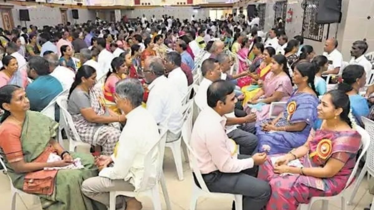 400 தம்பதிகள் பங்கேற்பு..! ஓசூரில் நடைபெற்ற மனைவி நல வேட்பு விழா
