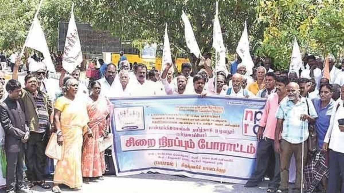ரூ.6,000 உதவித்தொகை கோரி போராட்டம்..! கிருஷ்ணகிரியில் 75 பேர் கைது.