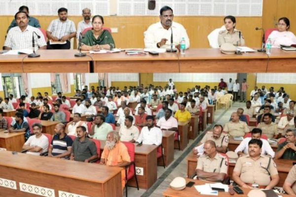 கிருஷ்ணகிரி கலெக்டர் அலுவலகத்தில் குவாரி மற்றும் கிரஷர் உரிமையாளர்கள் கூட்டம்