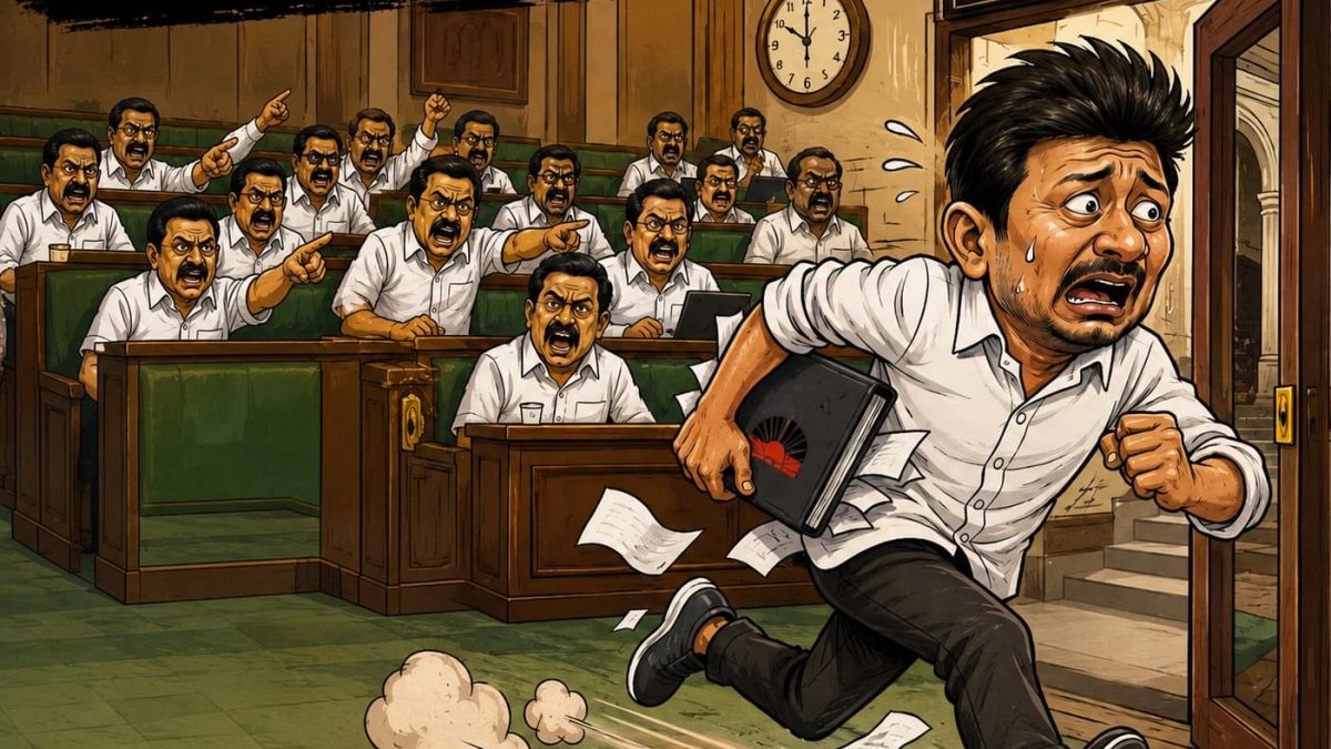 “சட்டப்பேரவையை விட்டு ஓடாமல் இருப்பாரா?” – தவெக ஐடி விங் சரமாரி கேள்வி!