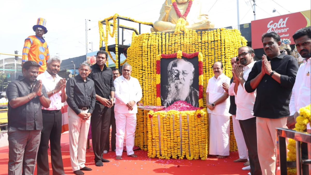 தந்தை பெரியாரின் 148-வது பிறந்தநாள்; சென்னையில் சிலைக்கு அமைச்சர்கள் மாலை அணிவித்து மரியாதை!
