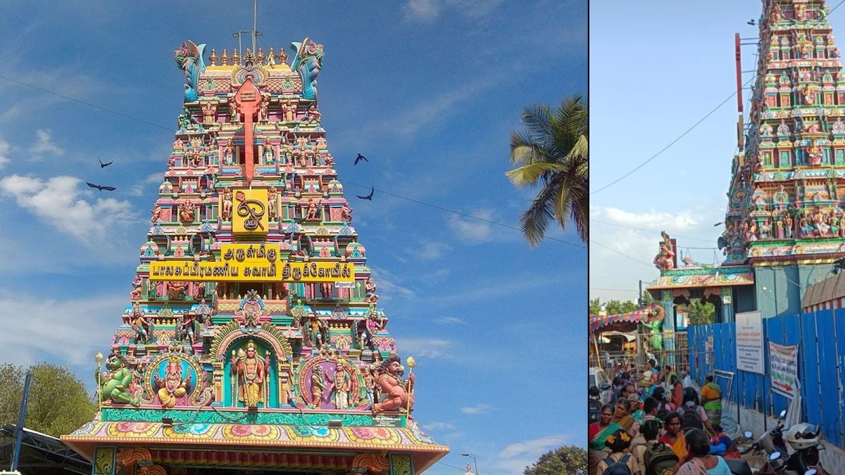 புரட்டாசி மாதம் தொடங்கிய நிலையில் சிறுவாபுரி முருகன் கோவிலில் குவிந்த பக்தர்கள்.
