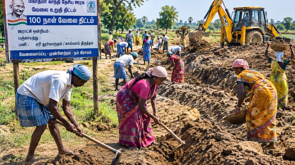 வளர்ச்சியடைந்த பாரதம் திட்டத்தில் தூர்வாரும் பணிகளில் முறைகேடா? தொழிலாளர்களிடம் பணம் வசூலிப்பதாகப் புகார்!