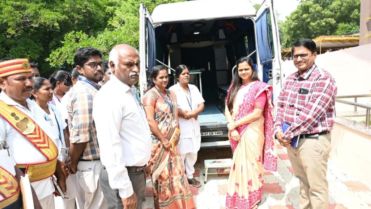 பெண்களே கவனம்! புற்றுநோயை ஆரம்பத்திலேயே கண்டறிய திருவண்ணாமலையில் சிறப்பு மருத்துவப் பரிசோதனை வாகனம்.