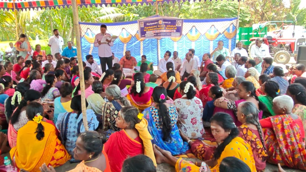 கட்டிக்கானப்பள்ளி ஊராட்சியில் கிராம சபைக் கூட்டம்: 100 நாள் வேலை ஊதியம், குடிநீர் பிரச்சினை குறித்து மக்கள் கோரிக்கை.