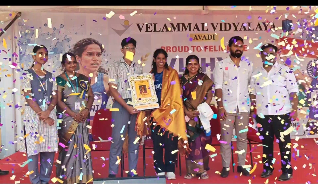 வித்யா ராம்ராஜுக்கு கார் பரிசு; அடுத்த இலக்கு 53 விநாடிகளுக்குள் – பயிற்சியாளர்களுக்கும் சம ஊக்கத்தொகை கோரிக்கை.