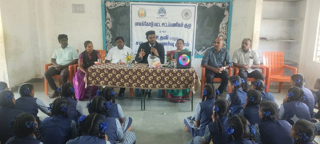 மாரண்டஅள்ளி அரசு மகளிர் பள்ளியில் மாணவிகளுக்கு சட்ட விழிப்புணர்வு கூட்டம்!