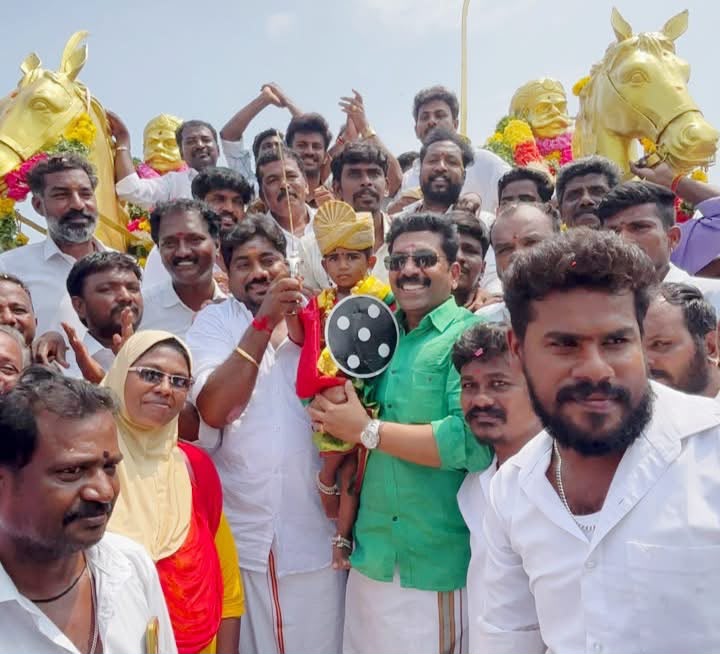 மருதுபாண்டியர் குருபூஜை: சிலைகளுக்கு மாலை அணிவித்து மரியாதை! அன்னதானம், மருத்துவ முகாம் நடத்தி தவெகவினர் நலப்பணி!