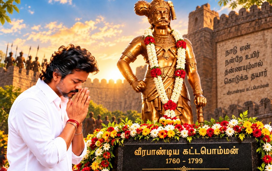 வீரபாண்டிய கட்டபொம்மன் நினைவு நாள்: முதல்வர் விஜய் மரியாதை!