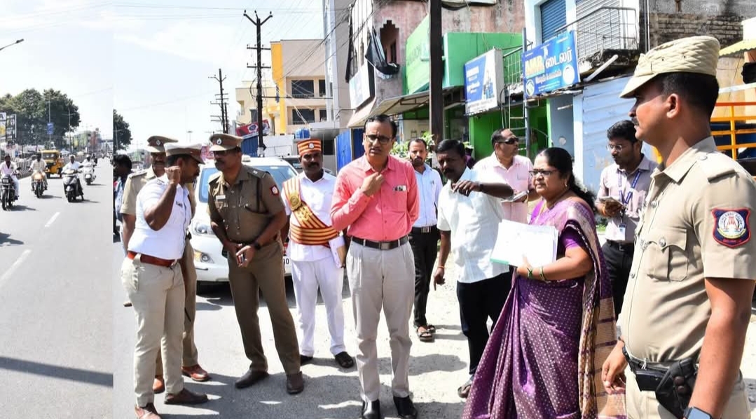 விபத்துகளைக் குறைக்க அதிரடி நடவடிக்கை! தேசிய நெடுஞ்சாலைகளில் ஆட்சியர் நேரில் ஆய்வு – பாதுகாப்பு வசதிகளை விரைந்து அமைக்க உத்தரவு.