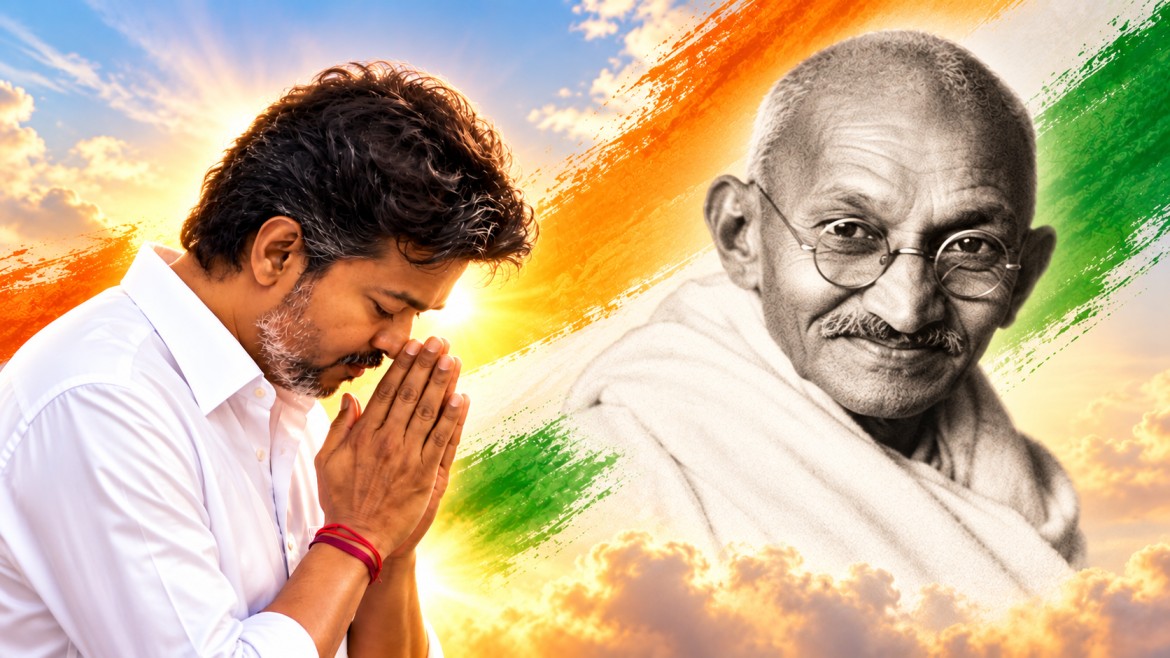 காந்தி ஜெயந்தி: மகாத்மா காந்தியை நினைவுகூர்ந்த முதல்வர் விஜய்!