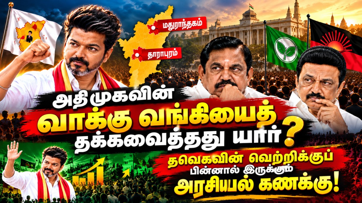 தலையங்கம் : அதிமுகவின் வாக்கு வங்கியைத் தக்கவைத்தது யார்? தவெகவின் வெற்றிக்குப் பின்னால் இருக்கும் அரசியல் கணக்கு!