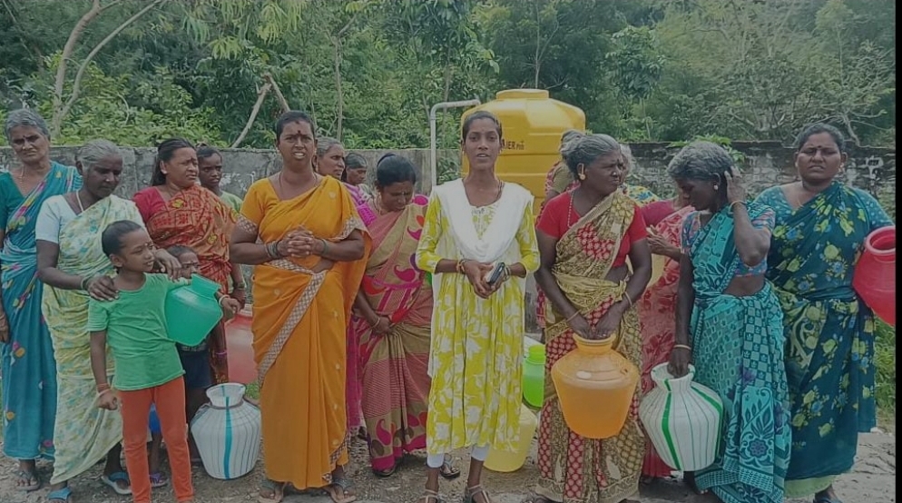60 குடும்பங்களுக்கு 5 குடம் தண்ணீர் மட்டுமே! குமரிகிரி மலை அடிவாரத்தில் தீராத குடிநீர் தட்டுப்பாடு.